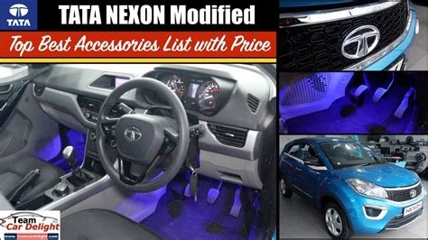 Tata Nexon Best Accessories List with Price | Nexon Modified Interior,Exterior with All ...