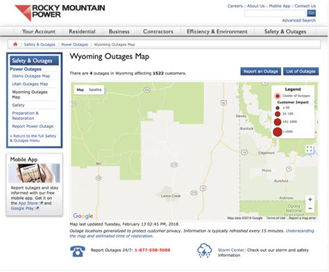 Rocky Mountain Power Outage Map | Living Room Design 2020