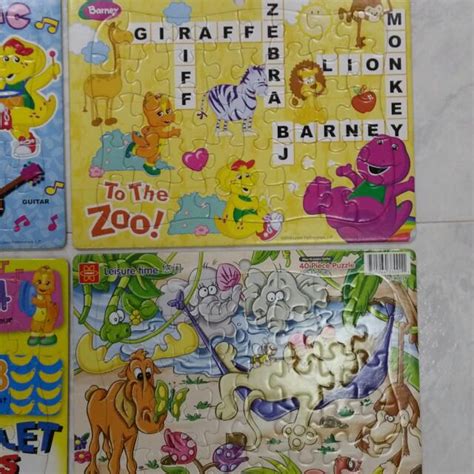 Barney Puzzles, Hobbies & Toys, Toys & Games on Carousell