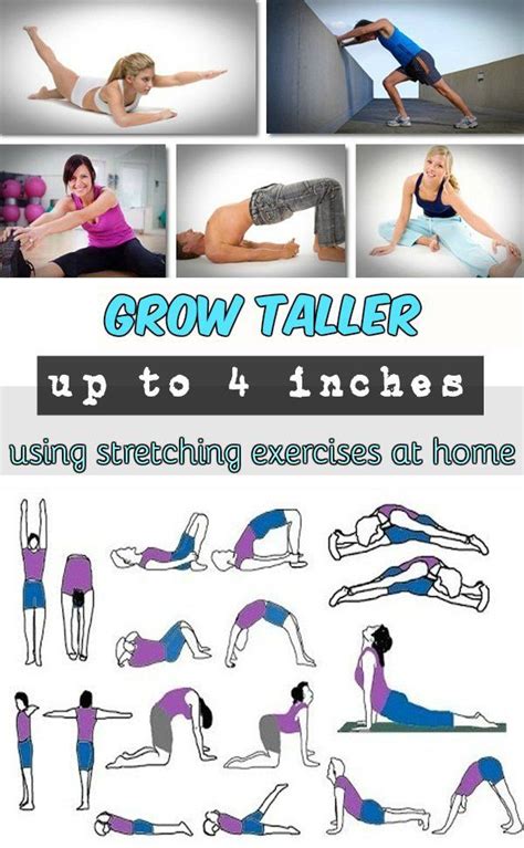 Learn how to grow taller up to 4 inches using stretching exercises at