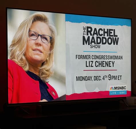 EXCLUSIVE: Fmr. Rep. Liz Cheney Joins Rachel Maddow for her First Prime Time Interview next ...