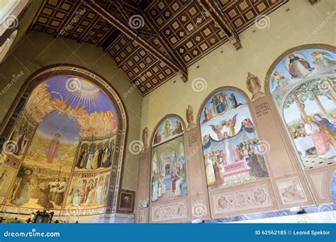 Visitation Church Interior, Jerusalem Stock Image | CartoonDealer.com ...