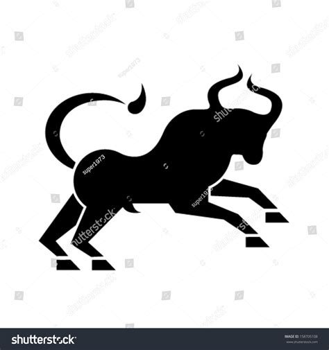 Bull Zodiac Sign Vector Illustration Stock Vector (Royalty Free ...