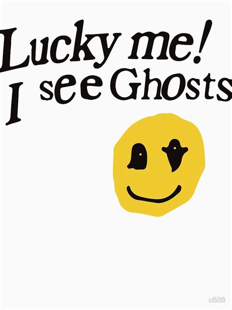 "Lucky me I see Ghosts smiley" T-shirt by c828 , #AD, #Ghosts, #Lucky ...