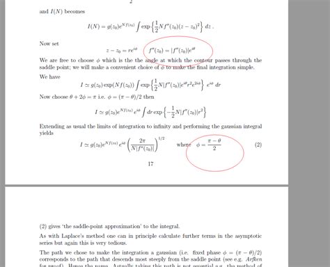 distributions - Saddle point method used to calculate the inverse Fourier transform - Cross ...