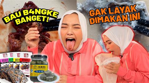 CHALLENGE MAKAN TAHU BUSUK !! STINKY TOFU - JANGAN DI LIAT KALO GAK MAU ...