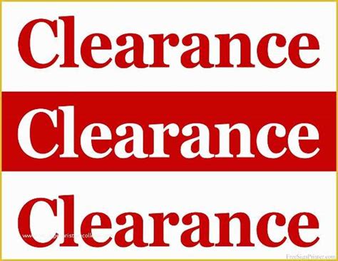 Retail Sale Signs Templates Free Of Printable Clearance Sale Sign | Heritagechristiancollege