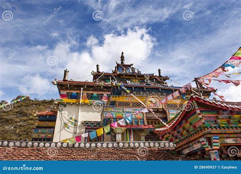 Tibetan monastery stock image. Image of faith, conviction - 28690937