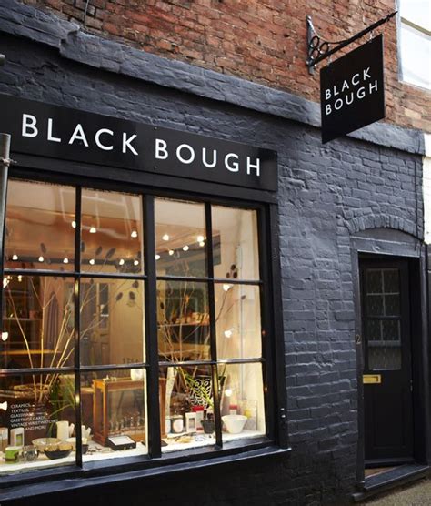 'Bright' Screen Print - Black Bough | Ludlow | Storefront design, Store signage, Shop signage