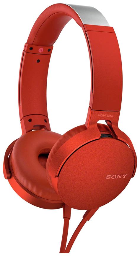 Sony MDR-XB550AP On-Ear Headphones - Red Reviews