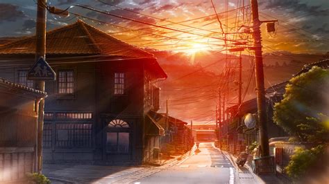 Anime City Scenery Wallpapers - Top Free Anime City Scenery Backgrounds - WallpaperAccess