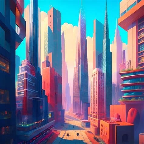 Premium AI Image | city skyline