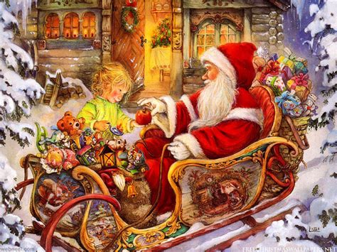 Christmas Santa Paintings 24 - Full Image