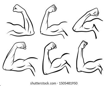 Muscular Arms Drawing