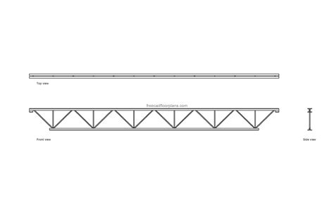 Open Web Steel Joist - Free CAD Drawings