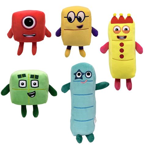 Buy Numberblocks Plush Stuffed Toys, Numberblocks1-5,Numberblocks Toy,Preschool Plush Toy ...