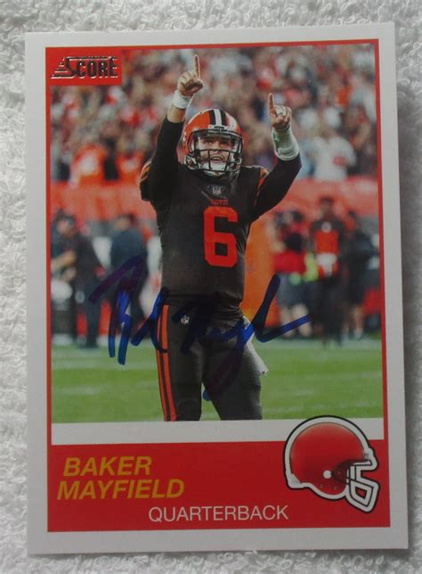 Baker Mayfield Autographed Card Browns No COA