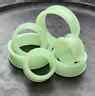 PAIR GREEN GLOW IN THE DARK SILICONE EAR PLUGS Size 8g-1" DOUBLE FLARE TUNNELS | eBay