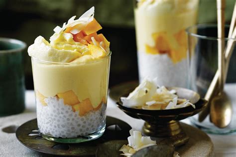 Mango, tapioca pearl and coconut parfaits recipe - Recipes - delicious ...