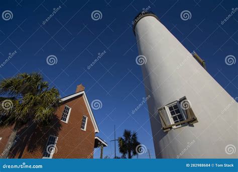 St. George Island Lighthouse in Florida Stock Photo - Image of ...