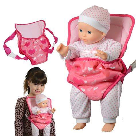 New York Doll Collection Baby Doll Carrier Backpack Front and back fits ...