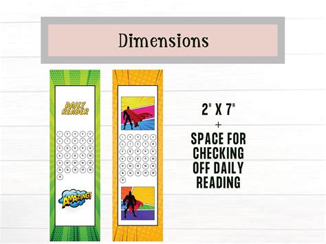 Superhero Bookmark for Kids Printable Bookmarks Bookmark - Etsy