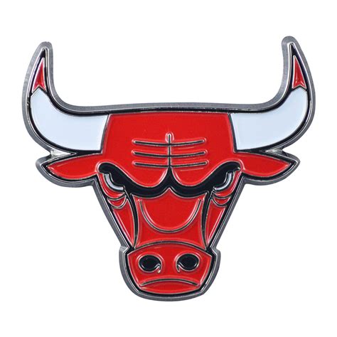 Chicago Bulls Red Emblem - Auto Accessories - NBA