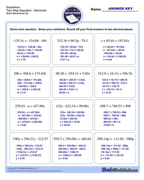 Two Step Equations