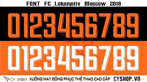 FONT NUMBER KIT SOCCER Version 3 - CYSHOP.VN on Behance | Numbers font, Soccer, Cool fonts