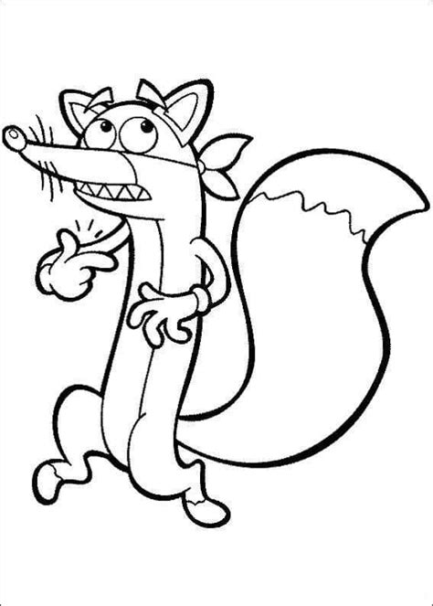 Swiper from Dora The Explorer coloring page - Download, Print or Color Online for Free