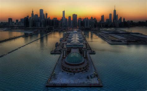 Chicago Skyline Mac Wallpaper Download | AllMacWallpaper