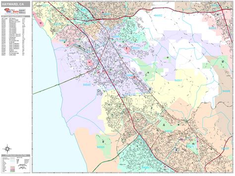 Exploring Hayward Zip Code Map: A Comprehensive Guide - Neebish Island Michigan Map