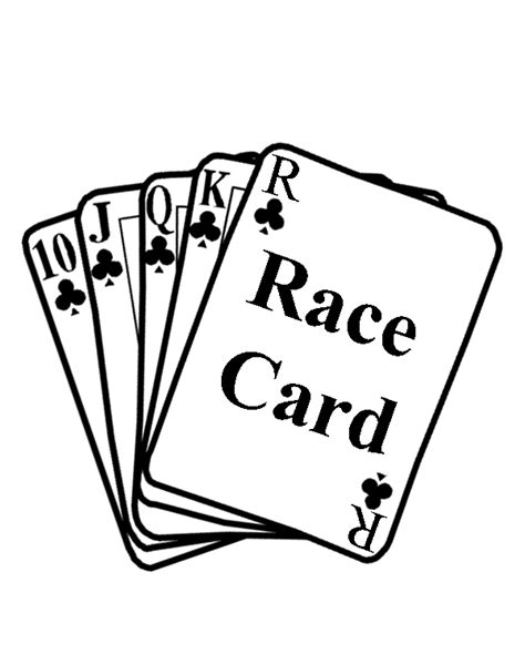 Race Card Blank Template - Imgflip