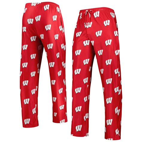 Concepts Sport Wisconsin Badgers Logo Flagship Allover Print Pants | Academy