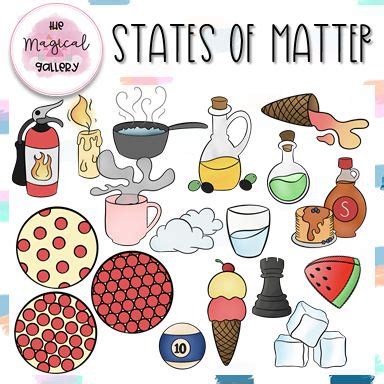 STATES OF MATTER CLIP ART | Clip art, Art, States of matter