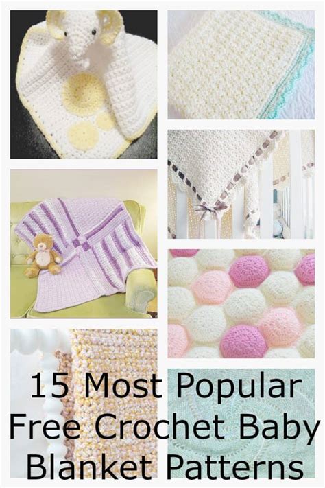 15 Most Popular Free Crochet Baby Blanket Patterns – Crochet Patterns, How to, Stitches, Guides ...