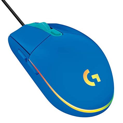 Mouse Gamer Logitech G203 LIGHTSYNC RGB, Efeito de Ondas de Cores, 6 ...