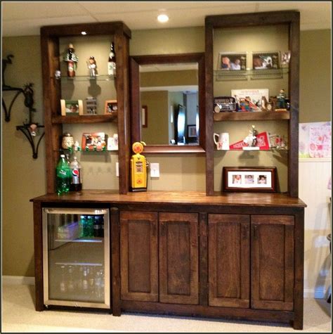 Bar w/ mini refrigerator #barfurnitureideas | Dry bar furniture, Bar furniture, Bar cabinet ...