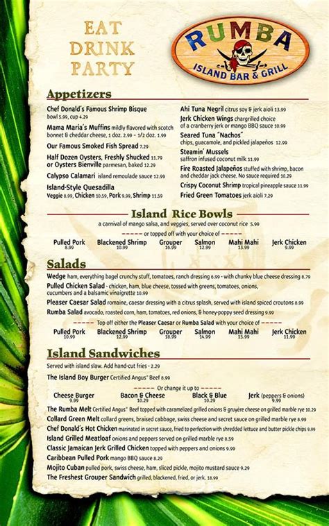 Rumba Island Bar & Grill, Clearwater, FL - Pg. 1 | Grilled appetizers ...