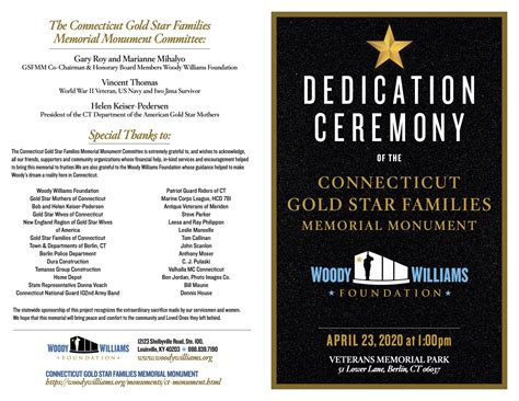 Connecticut Gold Star Families Memorial Monument Dedication Planned for Saturday - We-Ha | West ...