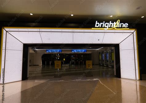 Brightline train station at Orlando international airport Stock Photo ...