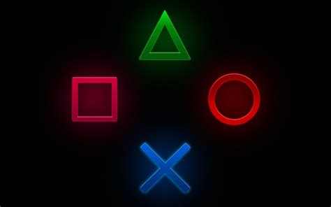 Playstation, Signs, Black Background wallpaper | games | Wallpaper Better