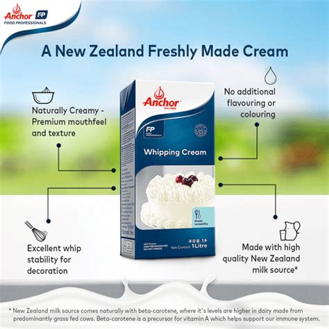 ANCHOR WHIPPING CREAM (1L) - GL MARINE FROZEN SDN BHD