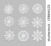 Photo of snowflakes on white | Free christmas images