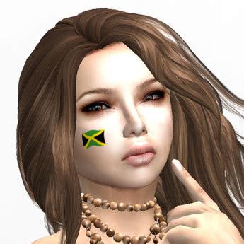 Second Life Marketplace - Jamaican Flag Cheek Tattoo - Jamaica