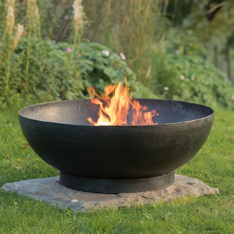 Buy Large iron fire pit bowl