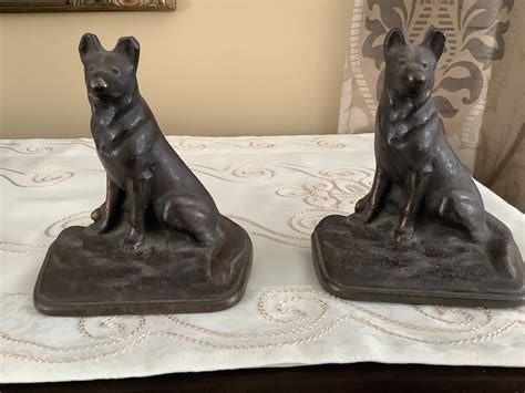 Dog Bookends Cast Bookends Vintage Bookends Metal Bookends - Etsy