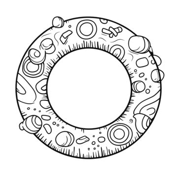 Inflatable Ring Doodle Line Art, Doodle, Line, Stroke PNG Transparent Image and Clipart for Free ...