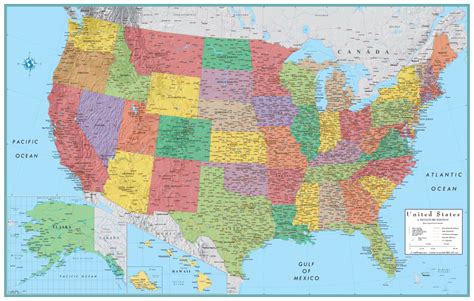 Blank Us Map Poster - Printable US Maps