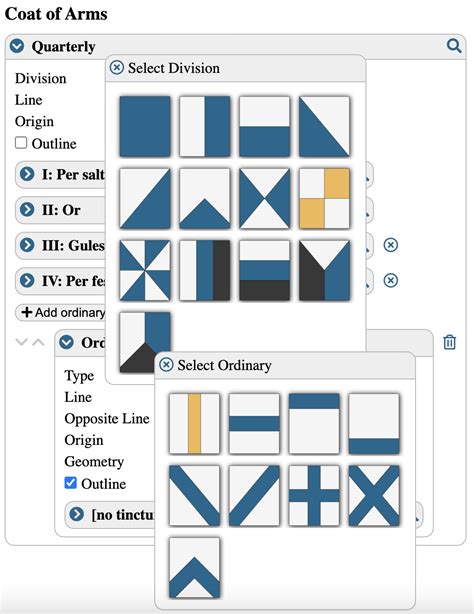 Interactive Coat of Arms generator (online, link included, screenshots ...